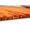 Tapis rouge et gris moderne, tapis salon moderne pas cher, tapis moderne en laine, tapis en laine moderne